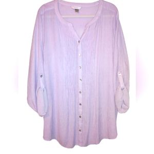 **SOLD on eBay ** CJ Banks Women's 1X Lavender Top